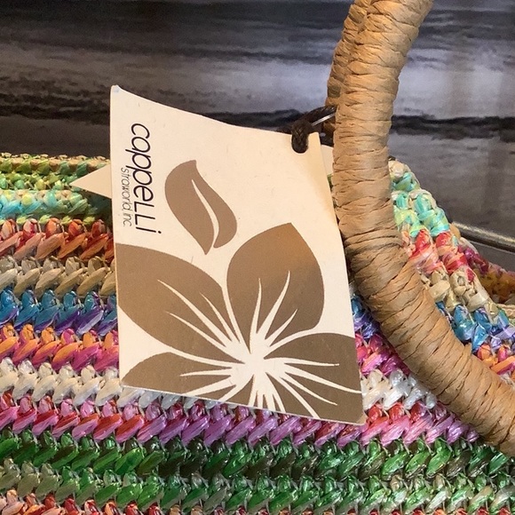 Cappelli Straworld Multicolor Straw Bag W/Braided Strap - Picture 3 of 10